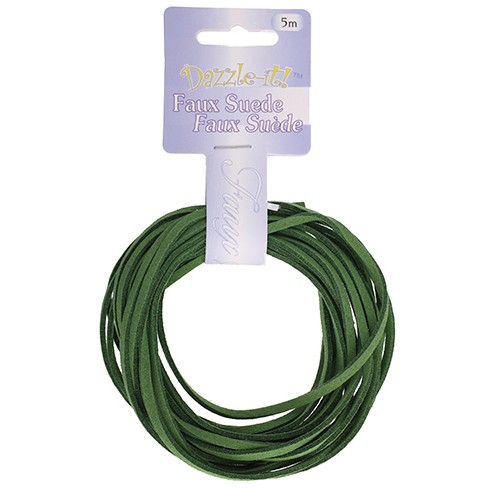 FAUX SUEDE LACING GREEN